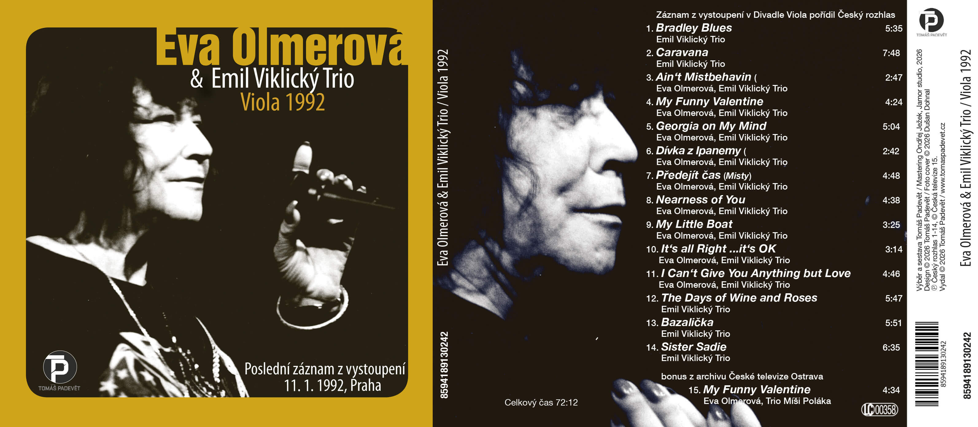 Eva Olmerová & Emil Viklický Trio – Viola 1992