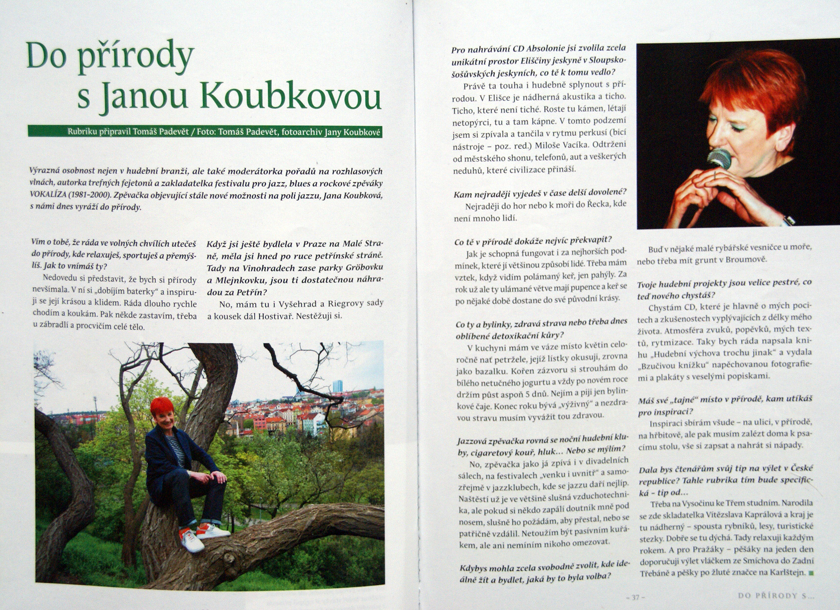 Do přírody s Janou Koubkovou